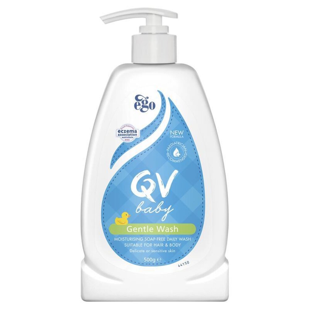 26616686872-【QV 意高 嬰幼兒溫和潔膚潤露 QV Baby Gentle Wash 500g】現貨 澳洲境內版 保濕 溫和 無皂