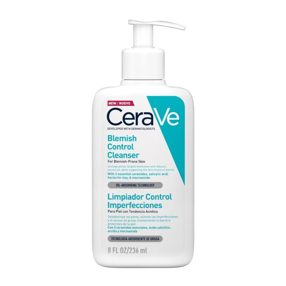 KUMI0097-【CeraVe 油痘粉刺友善 淨膚白泥控油潔面露 236ml (淺藍)】現貨 澳洲境內版 熱銷款