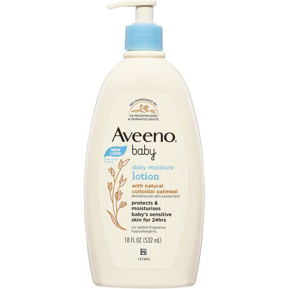 KUMI0123-【Aveeno艾惟諾嬰幼兒天然燕麥保濕乳 532ml(淺藍)】現貨 澳洲境內版 熱銷款