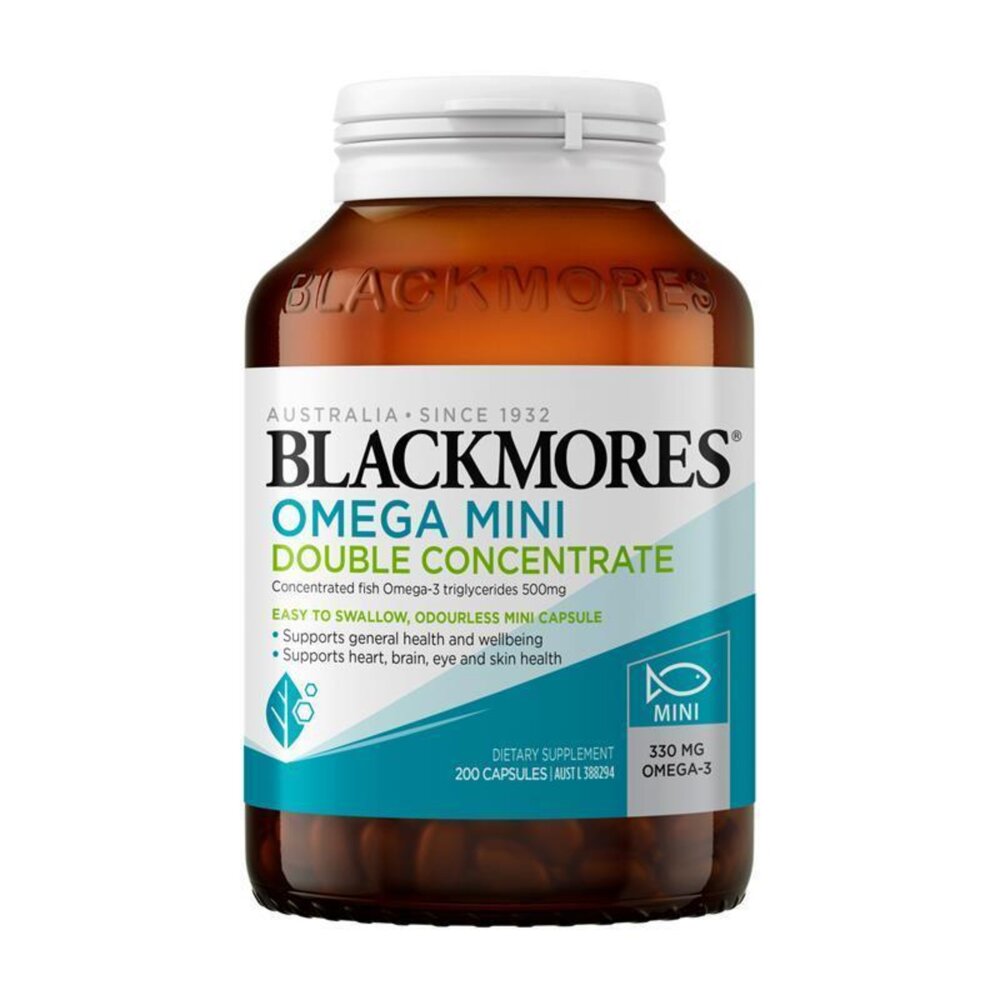 KUMI0128-【BLACLMORES 澳佳寶 無腥味魚油迷你膠囊 OMEGA MINI 200粒】現貨 澳洲境內版