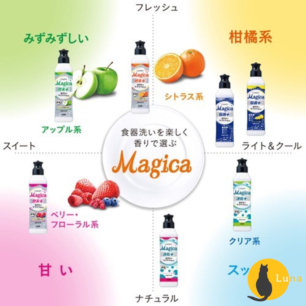 出清優惠 日本 獅王 LION Charmy Magica 食器洗潔劑 洗碗精 濃縮 酵素 速乾 除菌 補充瓶-圖片-3