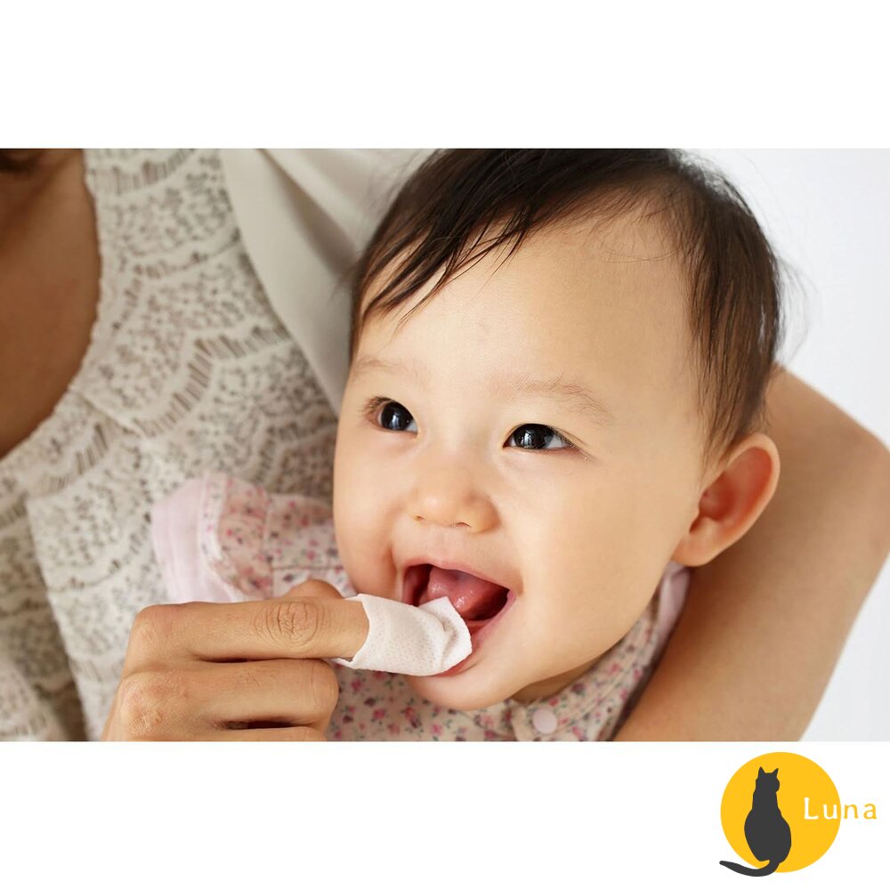 日本 Pigeon 嬰兒 潔牙濕巾 牙膏 潔牙布 潔牙巾 潔牙棉 寶寶 兒童 凝膠 貝親-圖片-3