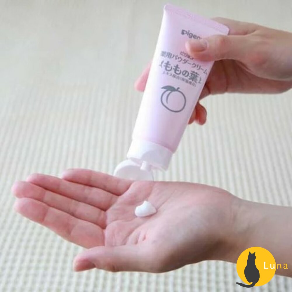 貝親 Pigeon 嬰兒桃葉潤膚系列 爽身粉 潤膚霜 潤膚油 護唇膏 痱子粉 護膚霜 保濕 嬰兒油 乾燥-圖片-5