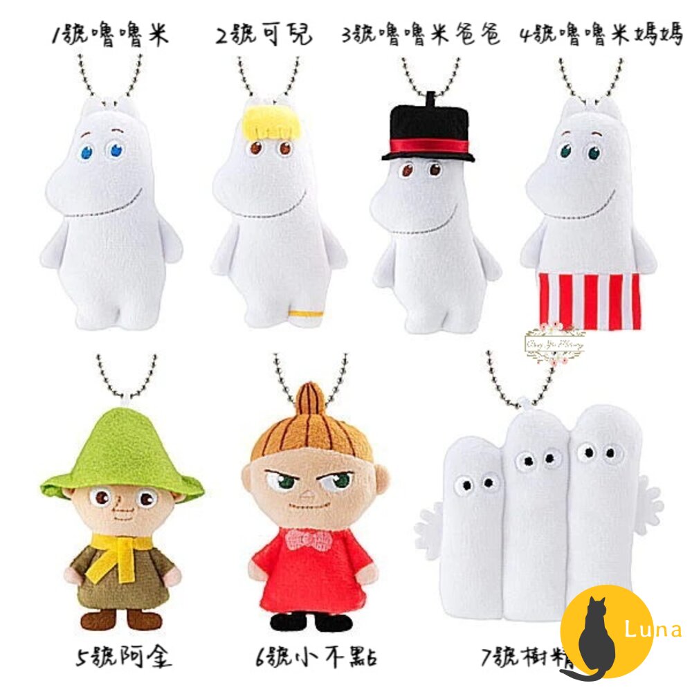 【中標現貨】萬代 BANDAI 盒玩 嚕嚕米 絨毛吊飾 姆明 moomin 魯魯米-圖片-2