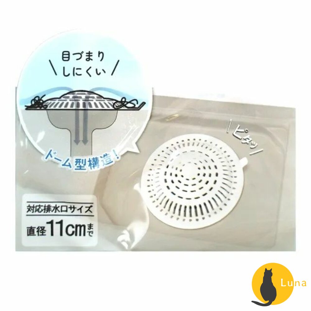 日本 排水口濾網蓋 浴室毛髮過濾網 防堵 排水孔 水槽 浴缸 下水口 地漏 洗手台-圖片-2