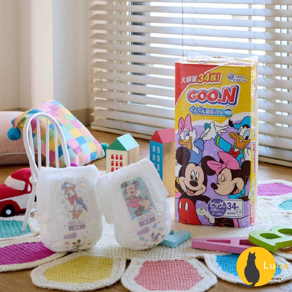 敏感肌&迪士尼🔆日本境內 大王 黏貼 褲型 尿布 紙尿布 紙尿褲 拉拉褲 GOON-圖片-2