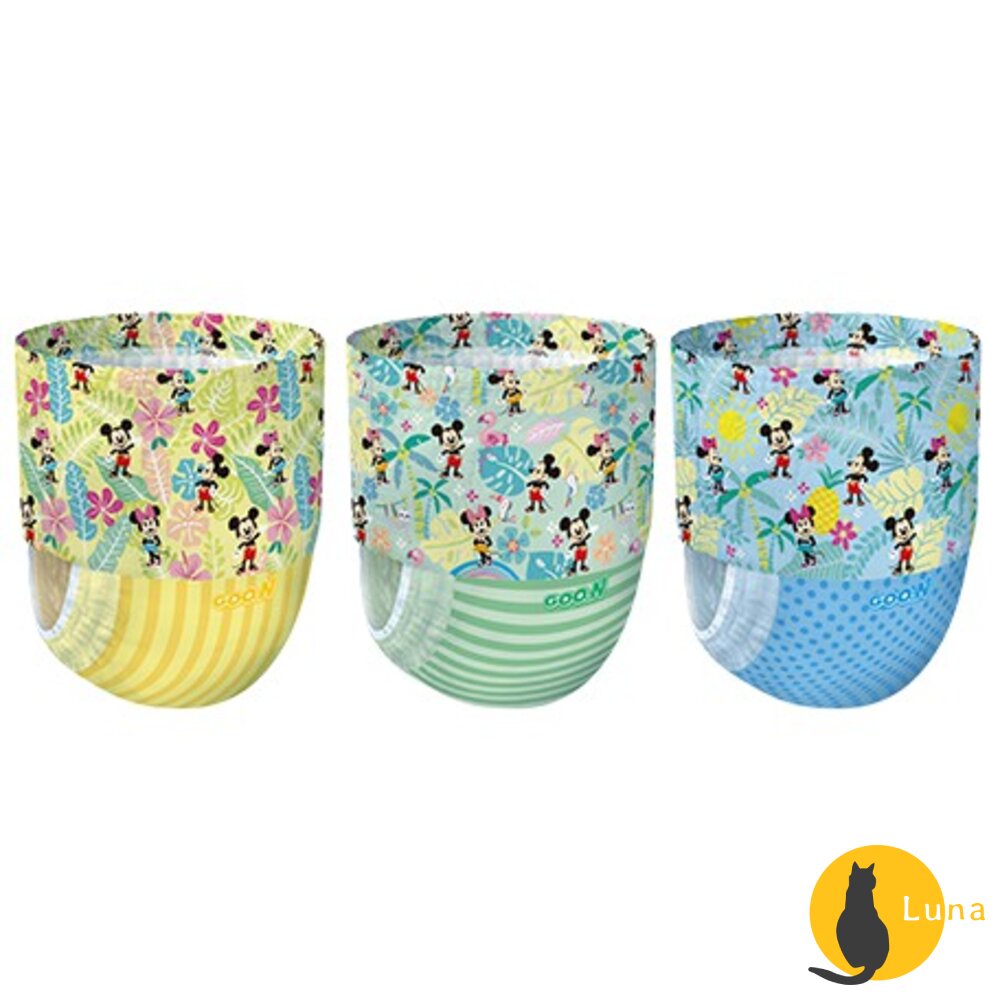 日本原裝 大王 迪士尼 戲水褲 游泳褲 游泳專用尿布 寶寶泳褲 玩水褲 防水尿布 4片 12片 大包裝-圖片-2