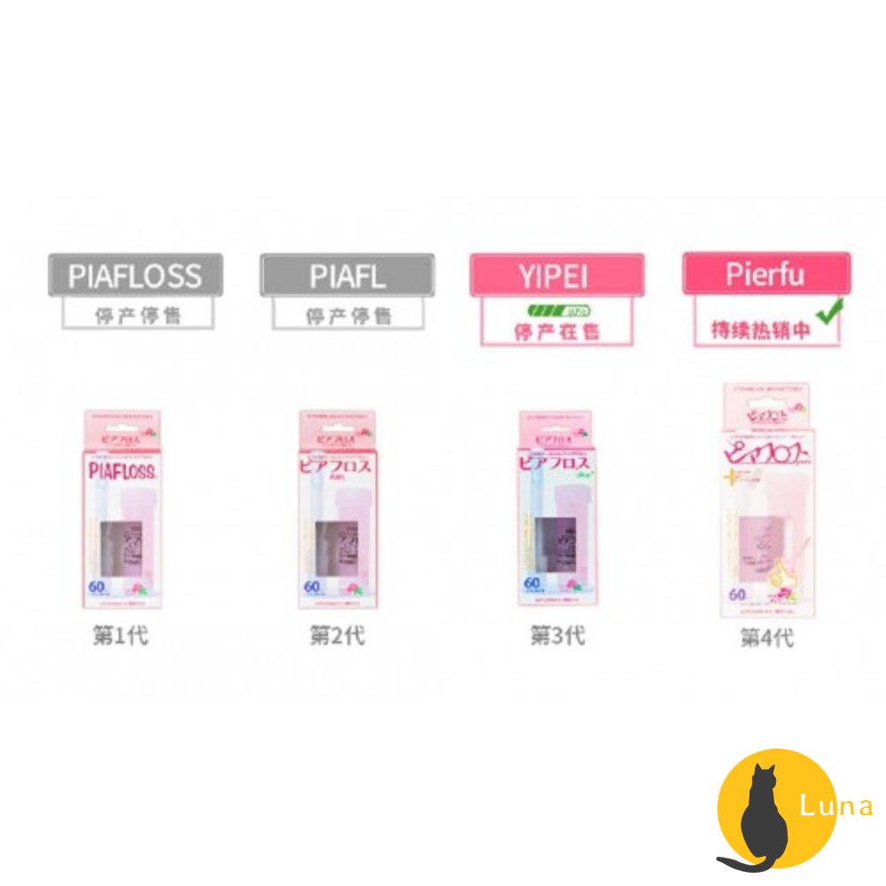 日本 Pierfu 耳洞清潔線 PIAFLOSS PIAFL YIPEI 玫瑰 薄荷 60入 耳洞清潔棒-圖片-2