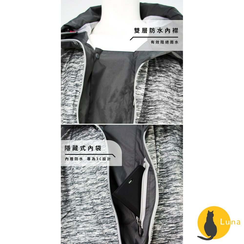 【優惠中】雙龍牌 飛酷 Aircoat 兩件式雨衣 防風外套 超輕 速乾 機能 套裝 兩件式 雨衣 風衣 外套 雨褲-圖片-2