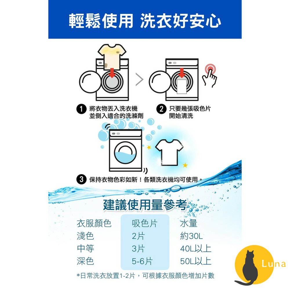 德國 domol 衣物防染魔布 護色布 防汙 洗衣 護色布 防色巾 防染布 吸色布 防染魔布-圖片-4