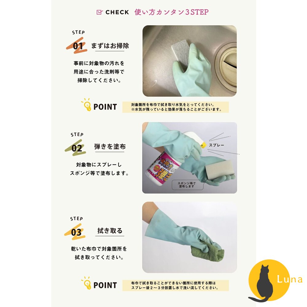 友和 Tipo's 木瓜酵素 清潔噴霧 撥水 清潔劑 防潑水 窗戶 鏡面 廚房油垢 污漬 超防水表面塗層液-圖片-8