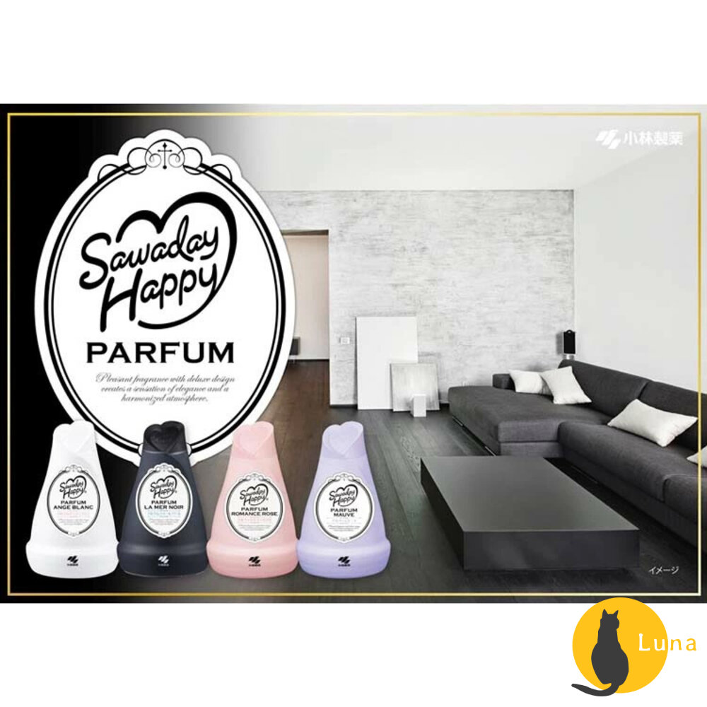 日本小林製藥SawadayHappy室內除臭除菌芳香劑消臭不刺鼻車內120g芳香小林