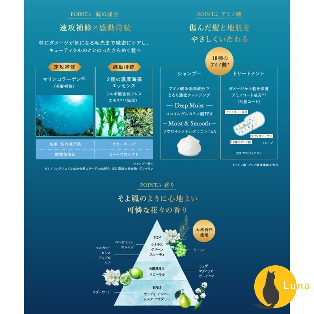 KOSE JE L'AIME 爵戀 極致氨基酸修護 RELAX 洗髮精 護髮乳 高絲 深層潤澤 無矽靈-圖片-4