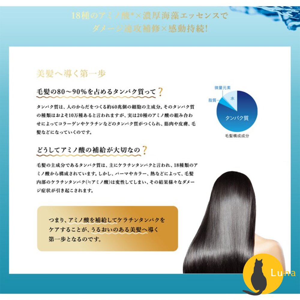 KOSE JE L'AIME 爵戀 極致氨基酸修護 RELAX 洗髮精 護髮乳 高絲 深層潤澤 無矽靈-圖片-5