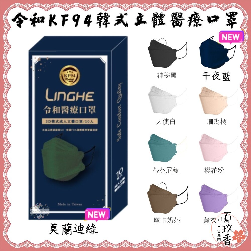 台灣製造 現貨 令和 KF94 3D 立體 韓式 醫療口罩 魚型口罩 魚嘴口罩 成人口罩 兒童口罩 封面照片