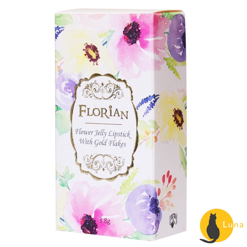 【即期買一送一+發票】Florian 花神 金箔花瓣果凍唇膏 溫感變色 巴西進口花瓣 口紅 變色唇膏-圖片-4