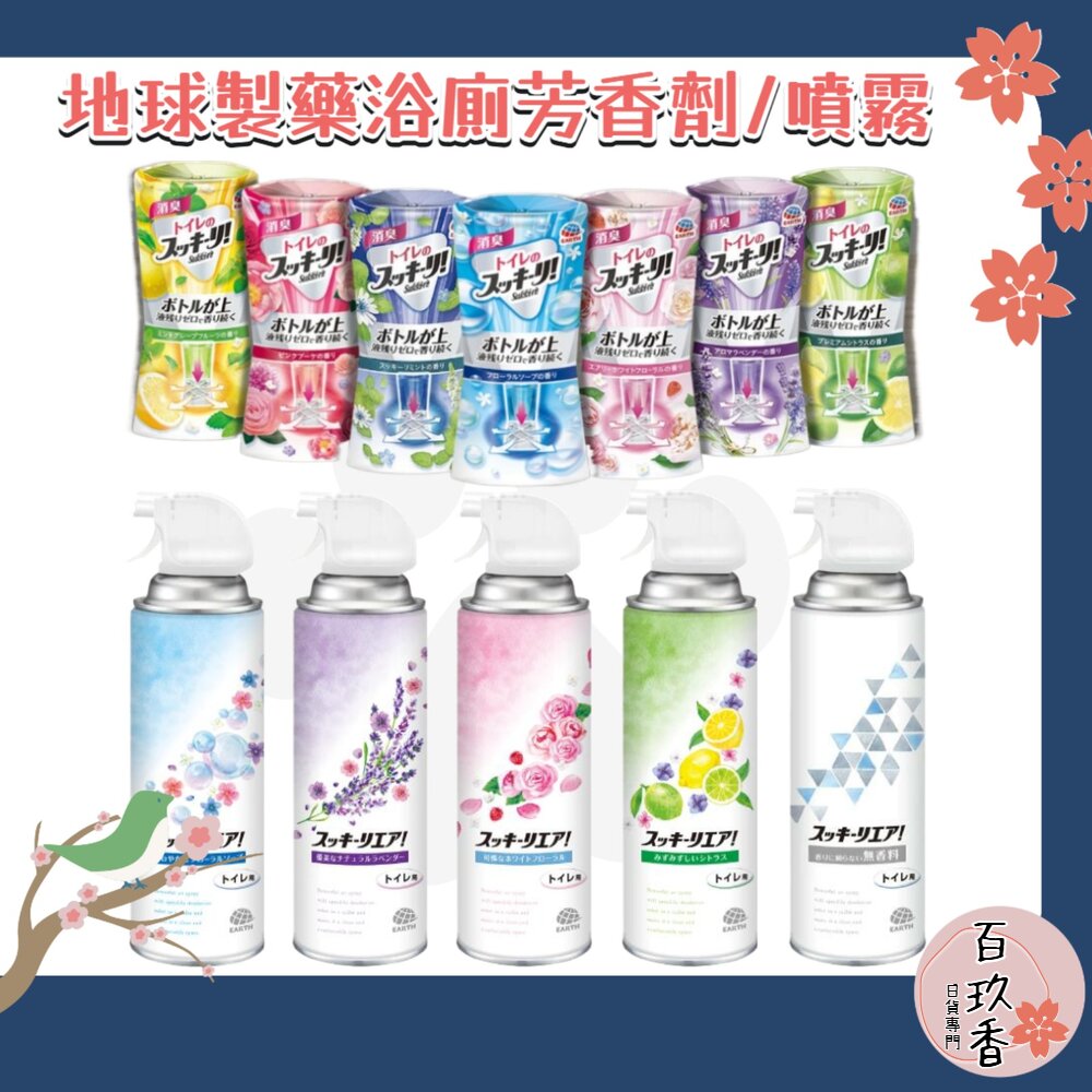 000297-日本境內 地球製藥 室內 浴廁 廁所 芳香除臭劑 400ml 芳香劑