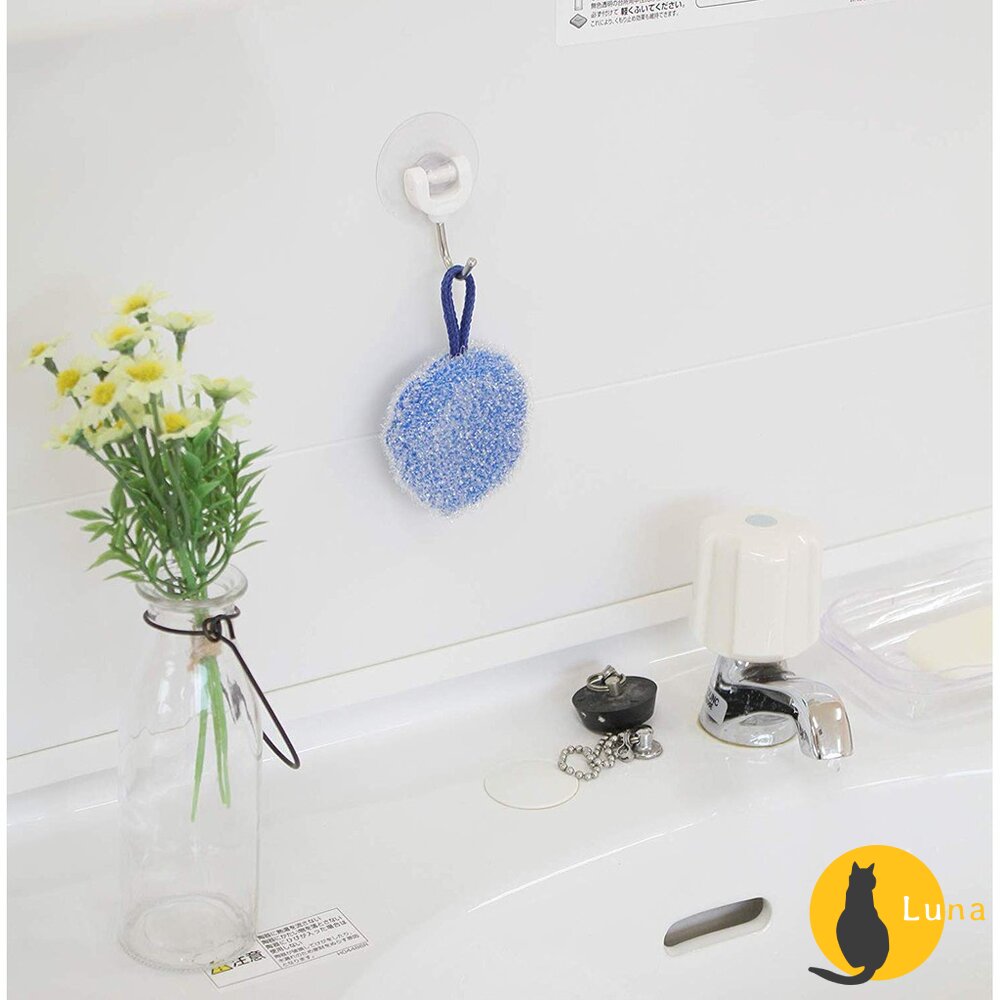 日本 SANBELM Nicott 洗手台清潔刷 水槽清潔刷 清潔海棉 衛浴清潔刷 菜瓜布 水槽刷-圖片-4