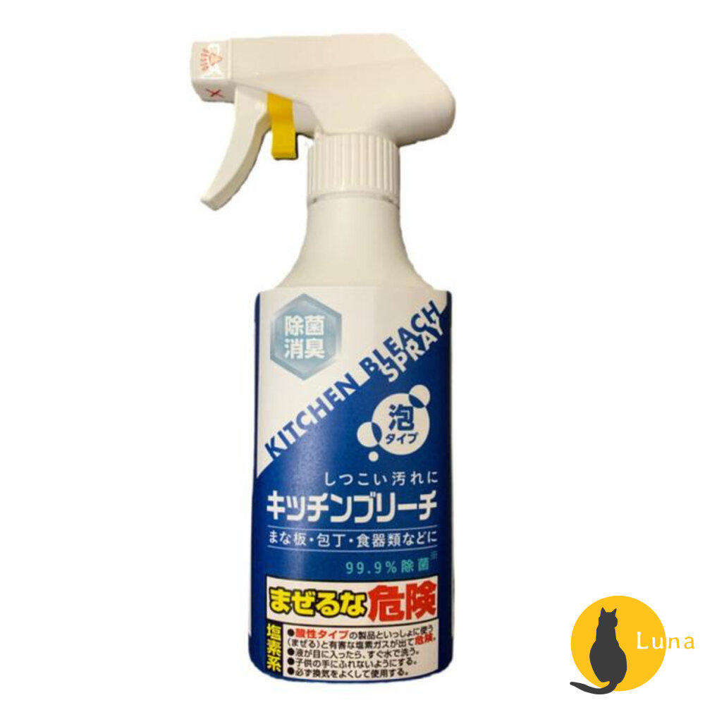 日本 火箭石鹼 Rocket 廚房除菌漂白清潔泡沫噴霧 浴室除霉 砧板 菜刀 碗盤 消臭 除菌-圖片-2