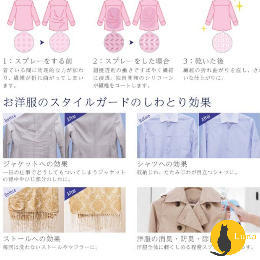 日本製 獅王 Lion 衣物 除臭噴霧 除皺噴霧 洋服 消臭 除菌 防臭 防皺 消皺-圖片-3