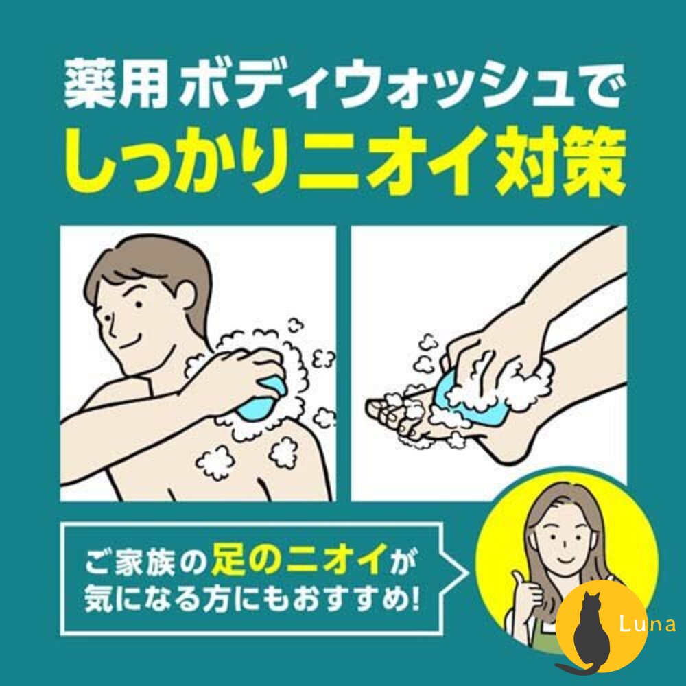 日本境內 花王 8X4 MEN 男士除菌消臭沐浴露 400ml 補充包 腳臭 除臭 沐浴乳-圖片-6