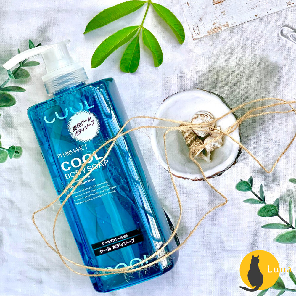熊野 PHARMAACT COOL 涼感 沐浴露 550ml 薄荷 酷涼 沐浴乳 日本製 補充包-圖片-2