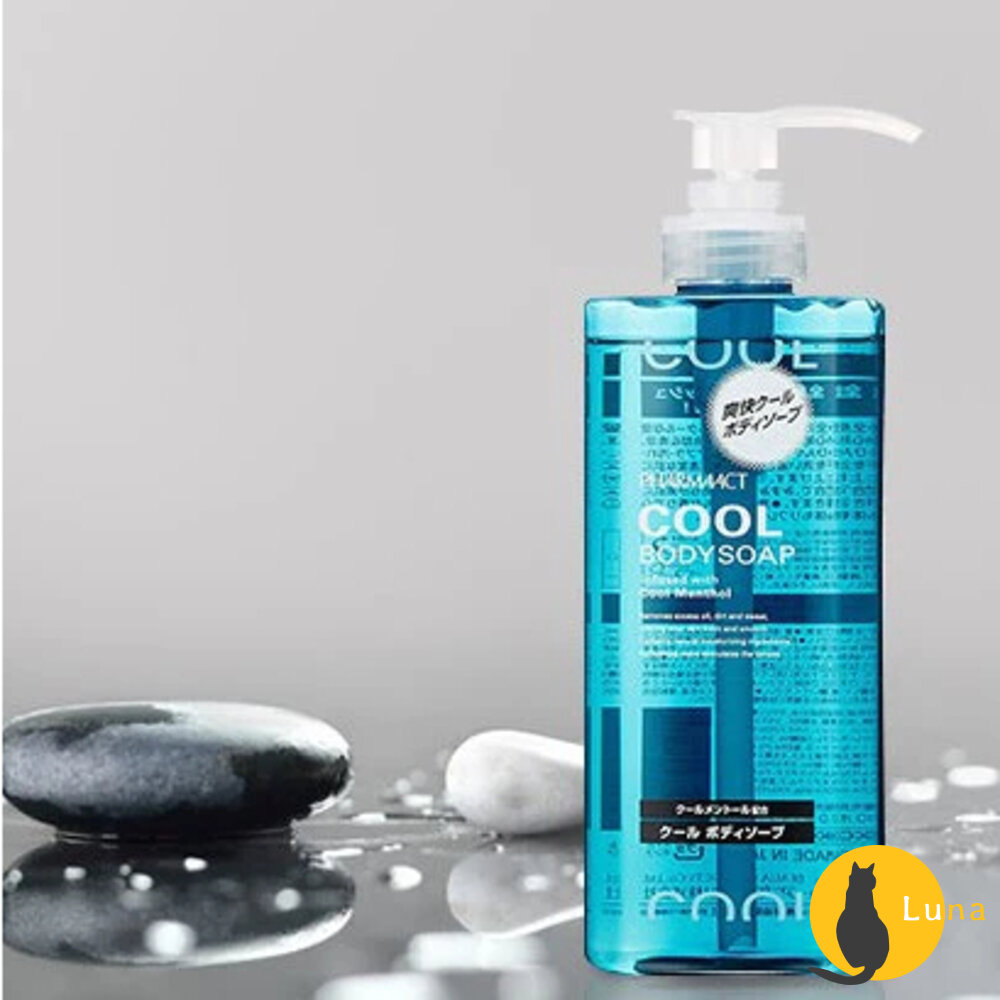 熊野 PHARMAACT COOL 涼感 沐浴露 550ml 薄荷 酷涼 沐浴乳 日本製 補充包-圖片-1
