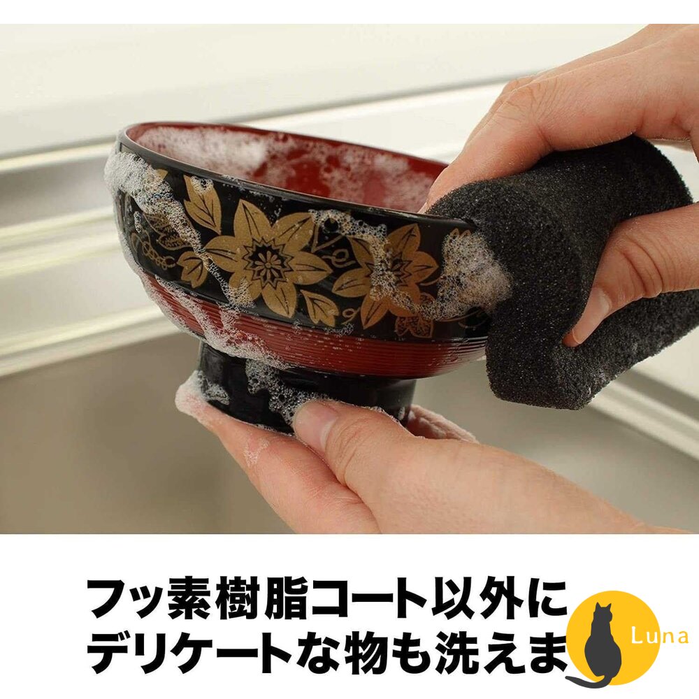 日本製 SANBELM 和歌山 不沾鍋專用清潔海綿 菜瓜布 洗碗布 海綿 洗碗海綿-圖片-5