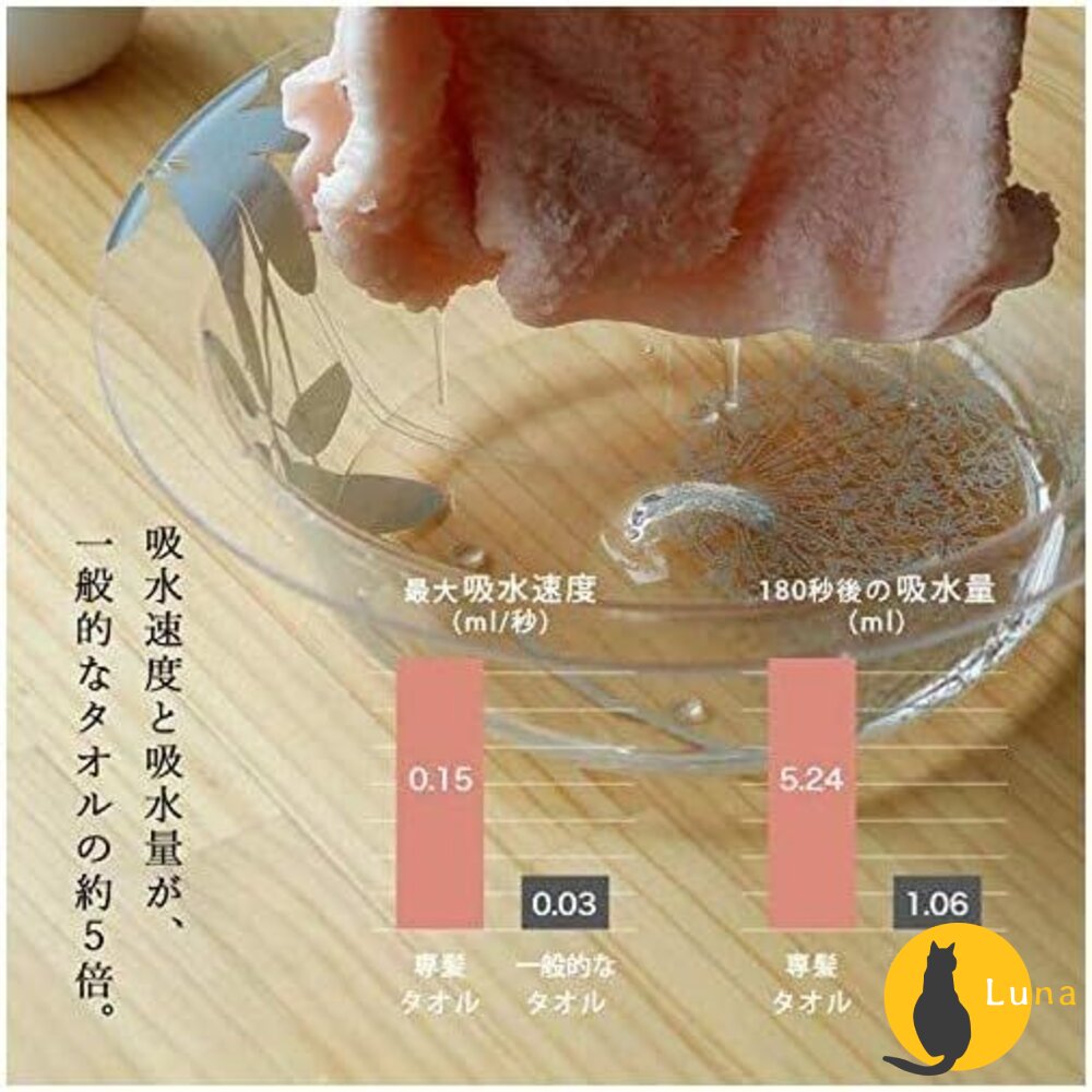 日本製 津OBORO 五倍吸水 抗臭 擦髮巾 純棉 毛巾 乾髮巾 專髮巾 小浴巾 洗臉巾 專顏巾-圖片-8