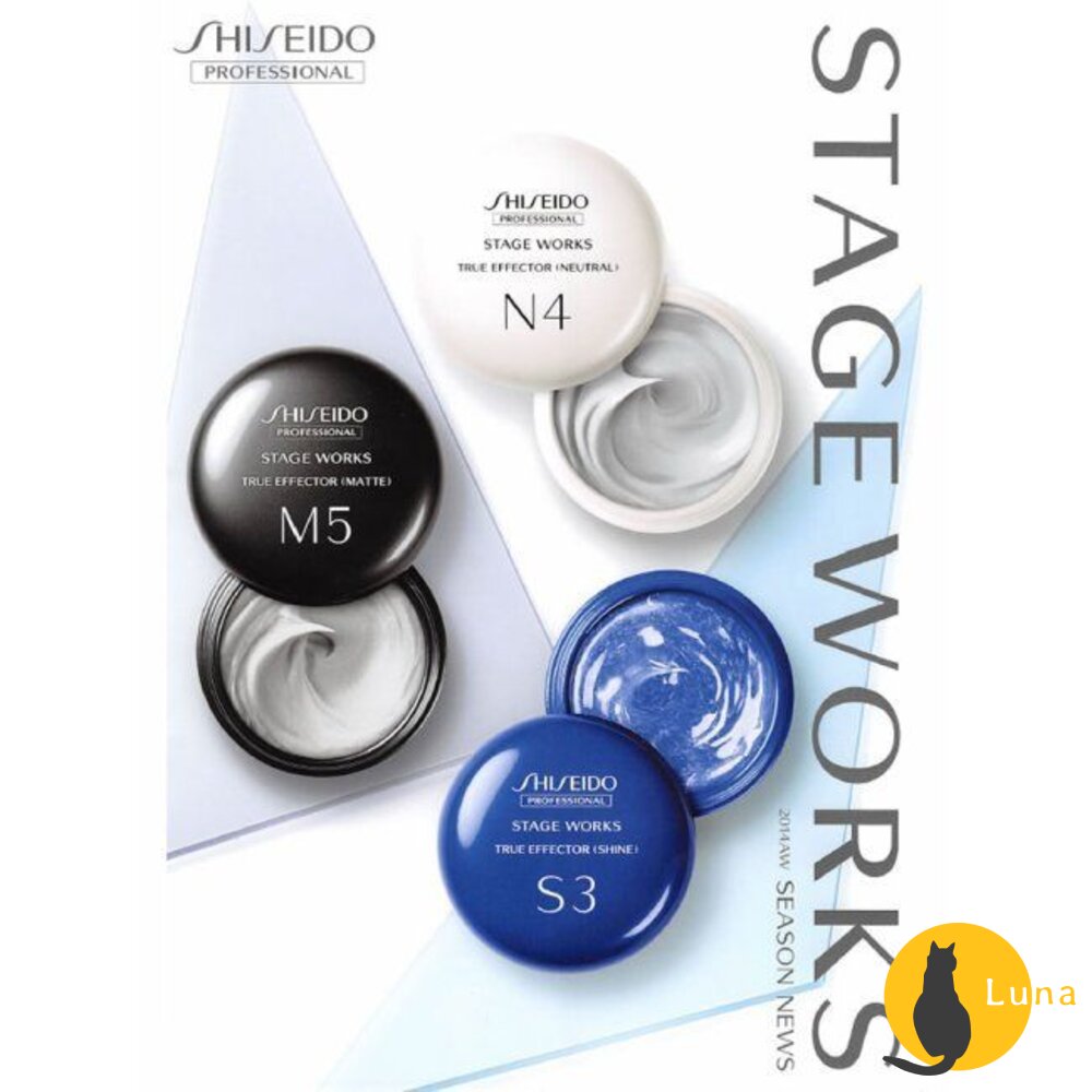 日本 資生堂 STAGE WORKS 羽絨蓬蓬霧 彈潤 柔捲抗熱 噴霧 髮泥 髮臘 造型乳-圖片-2