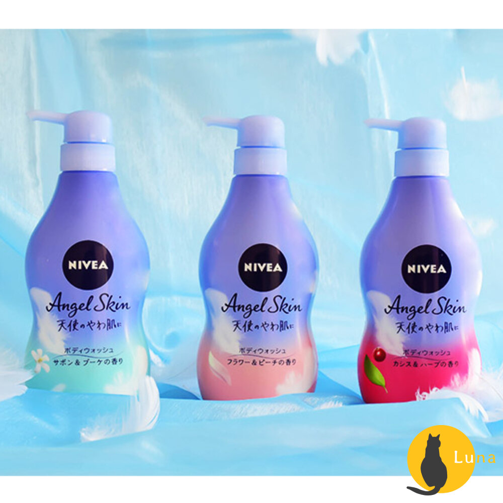 日本境內 花王 Nivea 天使柔膚沐浴乳 KAO 沐浴露 妮維雅 保濕-圖片-1