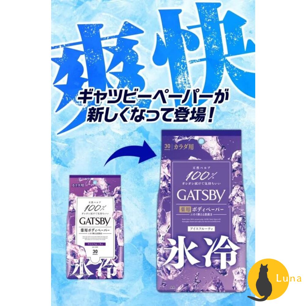 日本境內 GATSBY 曼丹 潔面 體用 涼感 濕紙巾 薄荷 臉用 身體 抗菌 濕巾 MANDOM-圖片-6