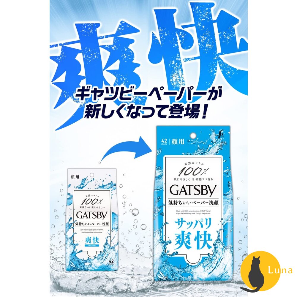 日本境內 GATSBY 曼丹 潔面 體用 涼感 濕紙巾 薄荷 臉用 身體 抗菌 濕巾 MANDOM-圖片-7