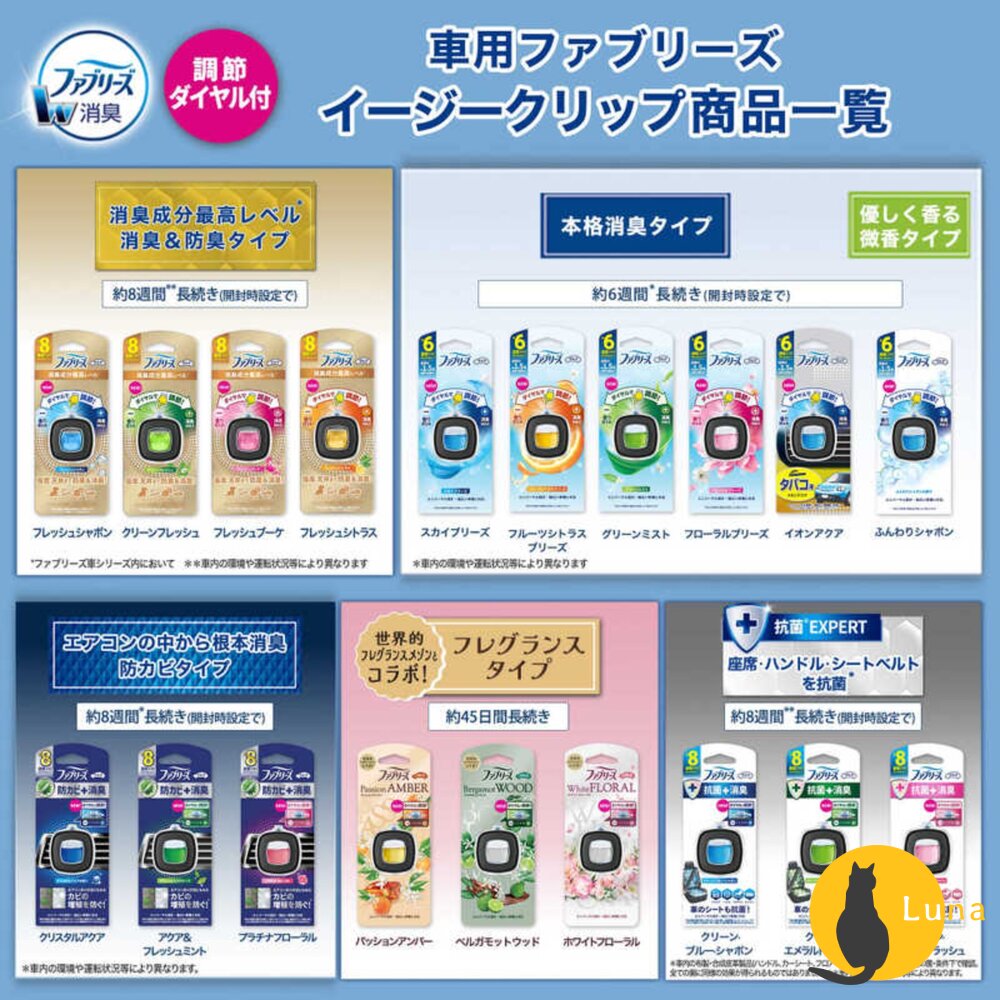 限定櫻花新上架 P&G 風倍清 車用 夾式芳香劑 汽車 出風口用 芳香劑 夾式芳香 香氛劑 2.4ml 2.5ml-圖片-11