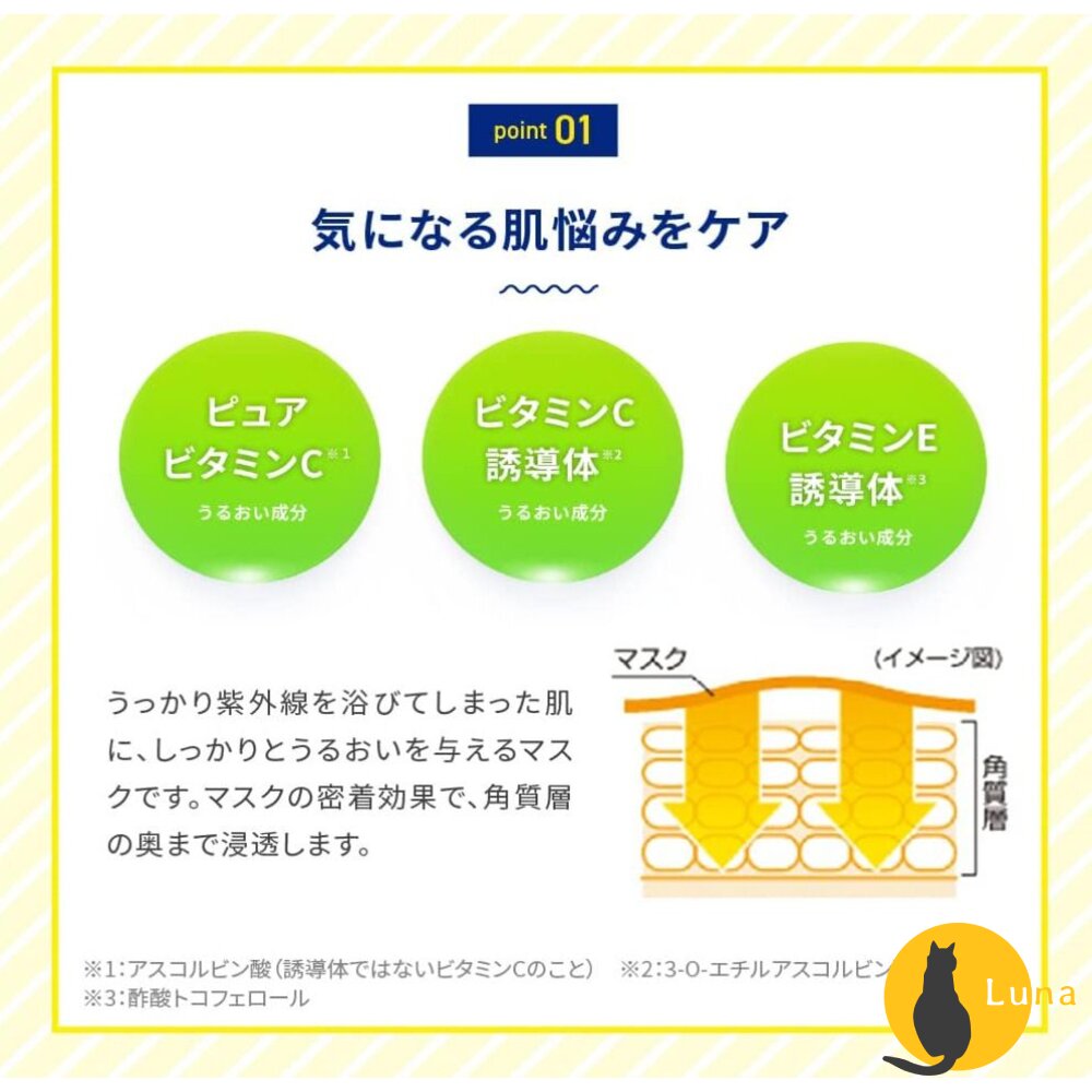 日本境內 樂敦 ROHTO Melano CC 高純度 維他命C 集中對策 面膜 大容量 28枚-圖片-2