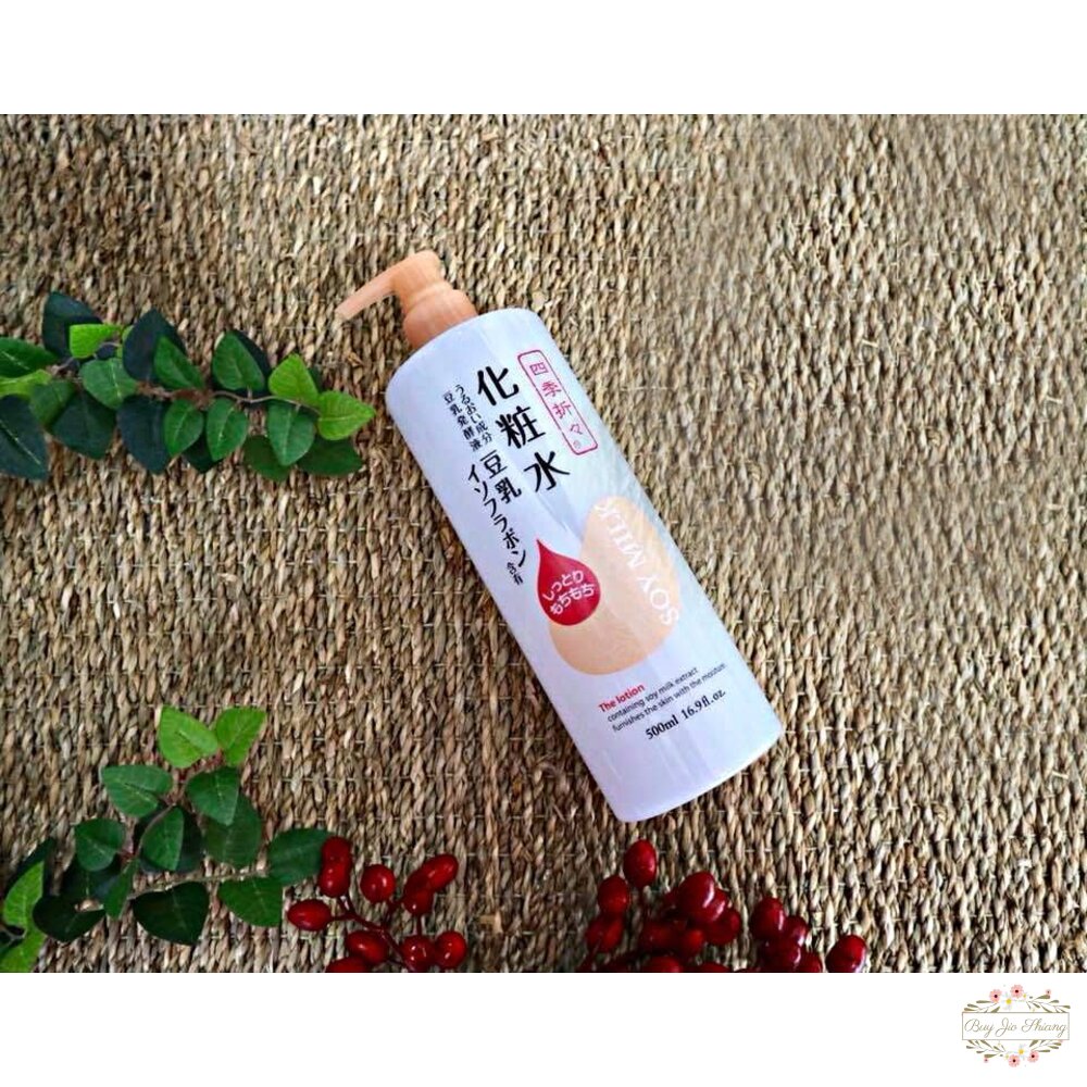 240831183642-日本 熊野油脂 四季應時 豆乳精華 化妝水 500ml 緊緻 美肌 保濕 化粧水
