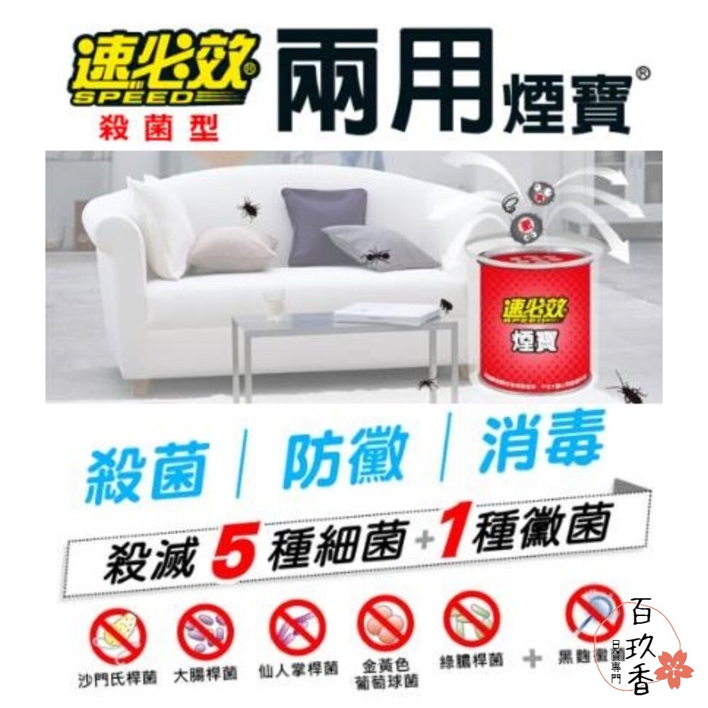 速必效 殺菌型 兩用煙寶 水煙 水蒸式 殺蟲劑 水煙殺菌劑 水煙殺蟲劑 封面照片