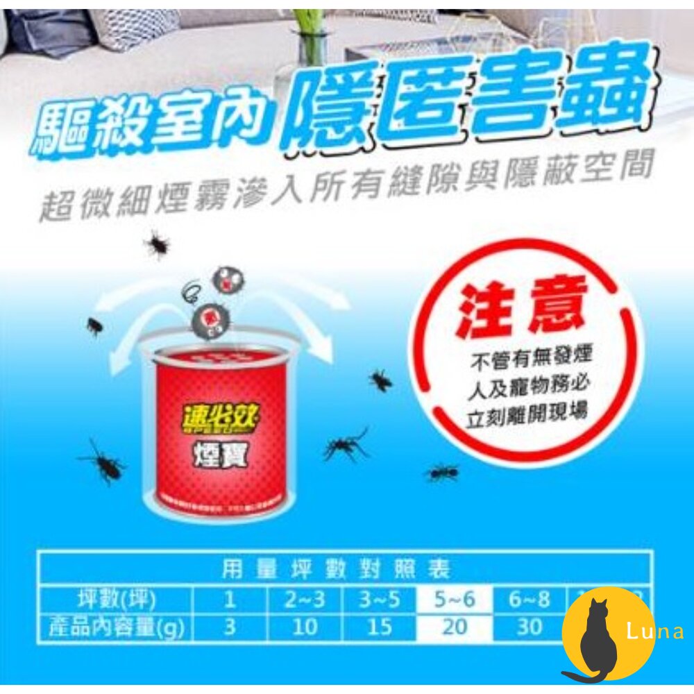 速必效 殺菌型 兩用煙寶 水煙 水蒸式 殺蟲劑 水煙殺菌劑 水煙殺蟲劑-圖片-6