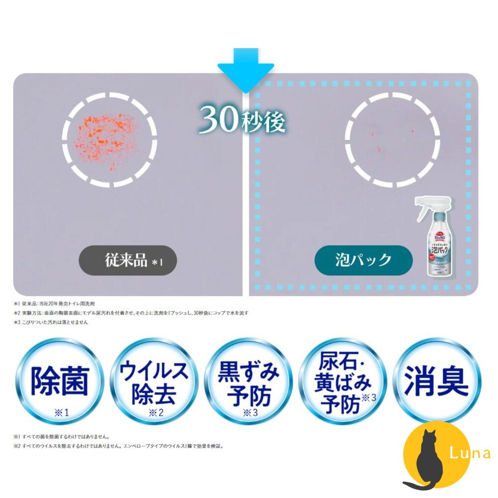 日本 花王 魔術靈 馬桶清潔噴霧 可倒噴 馬桶清潔劑 泡沫噴霧 補充包-圖片-8
