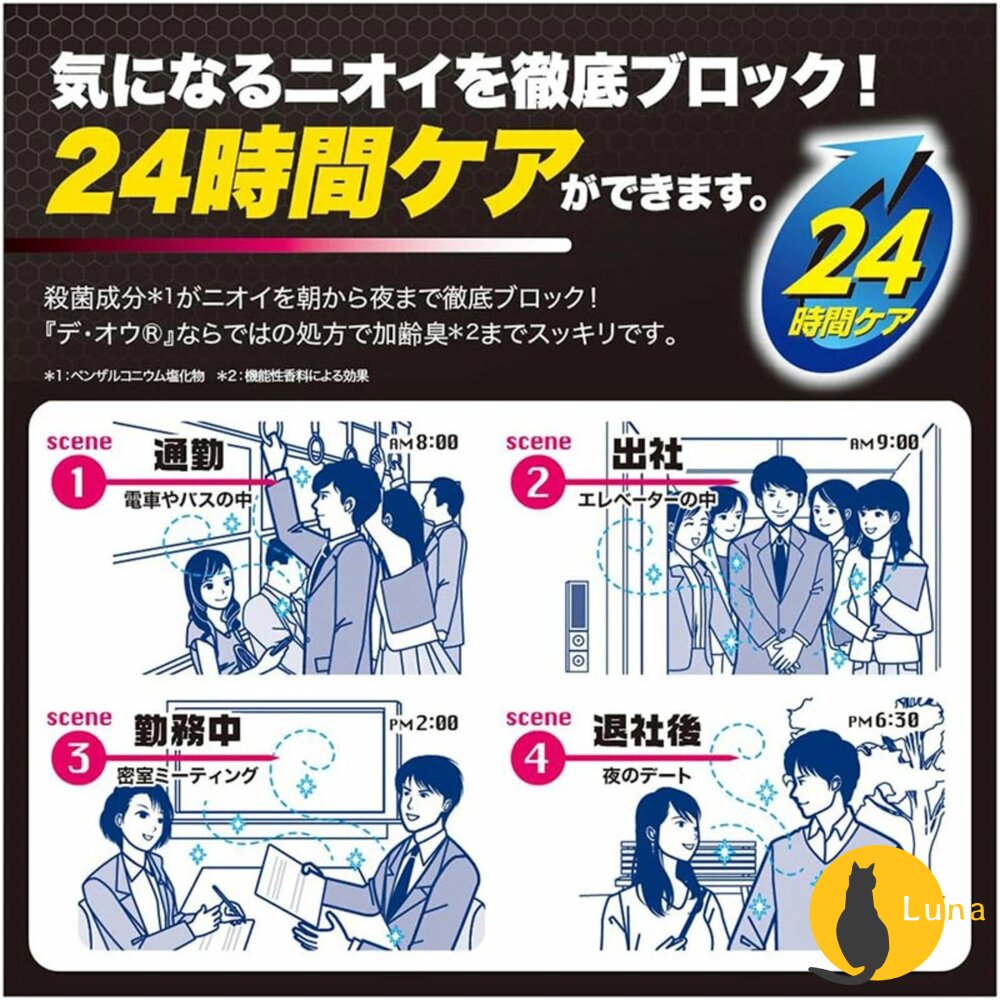 日本境內 樂敦 ROHTO DEOU 男士 止汗膏 止汗 滾珠瓶 體香劑 淨味 體香膏 涼感 噴霧-圖片-5