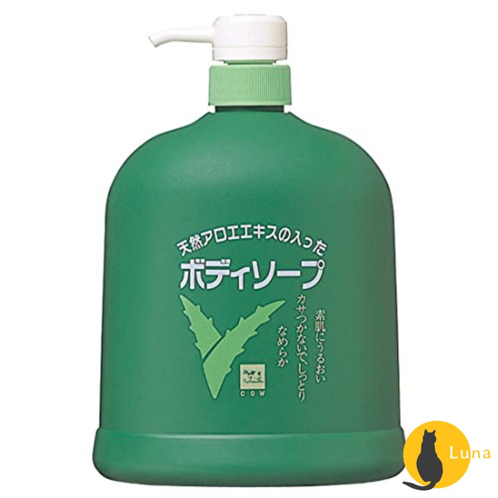 日本製 牛乳石鹼 COW 蘆薈精華 保濕 沐浴乳 補水 1200ml 大容量 蘆薈-圖片-4