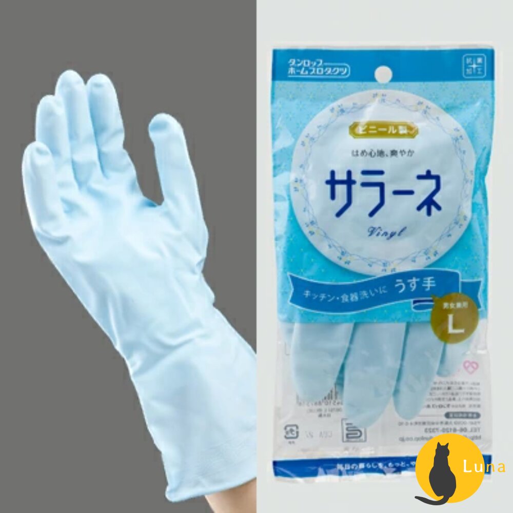 日本 DHP-DUNLOP 薄款 家事手套 清潔手套 廚房手套 抗菌手套 大掃除 洗碗 防滑-圖片-3