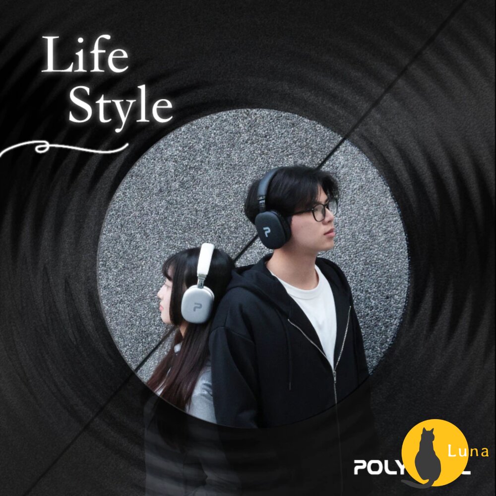 POLYWELL 頭戴式 無線 藍牙耳機 超長續航 耳罩耳機 內建麥克風 Type-C充電 可折疊 TM-087 高音質-圖片-8