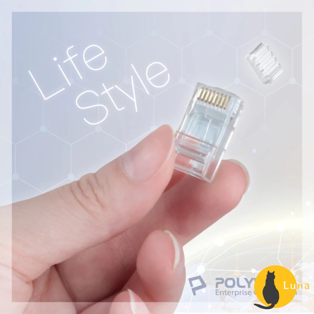 POLYWELL CAT6 組裝式 網路線 水晶頭 10入 26-23AWG 六類線徑 厚金端子 福祿克-圖片-9