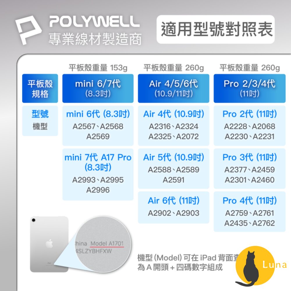 POLYWELL 磁吸 快拆式 iPad 保護殼 磁吸搭扣 隱形筆槽 Y字 三折 無邊框 分離式 雙面夾-圖片-8