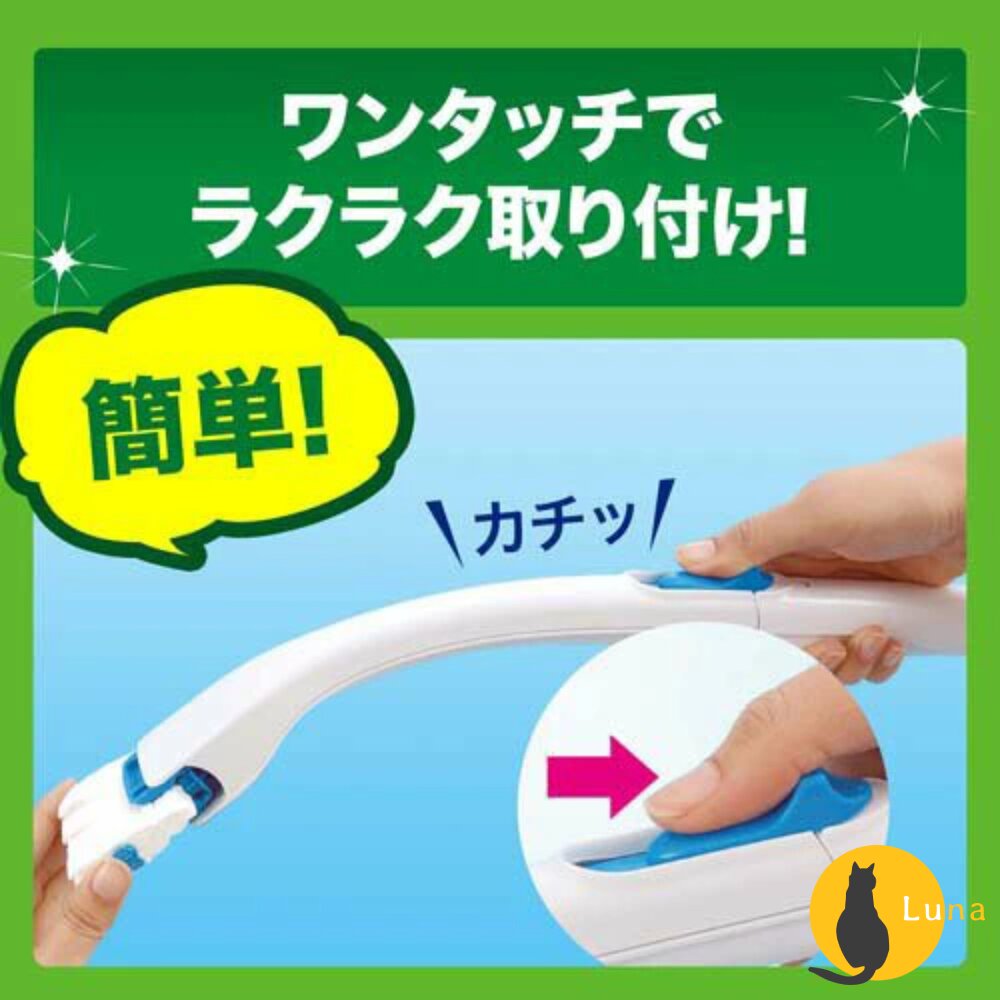 日本 Johnson 莊臣 水溶性 拋棄式 馬桶清潔刷 清潔劑 刷頭 替換裝 補充包-圖片-2