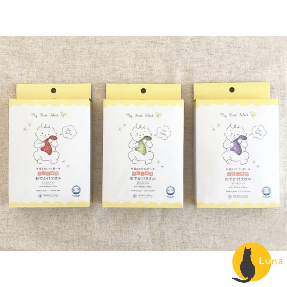 日本製 津OBORO 新生兒 嬰兒 純棉 方巾 口水巾 毛巾 快速吸水 紗布巾 親膚 敏感肌-圖片-3