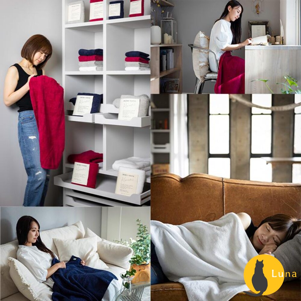 日本製 津OBORO 百年之極 摩登復古風 純棉 浴巾 毛巾 禮品 洗澡浴巾-圖片-5