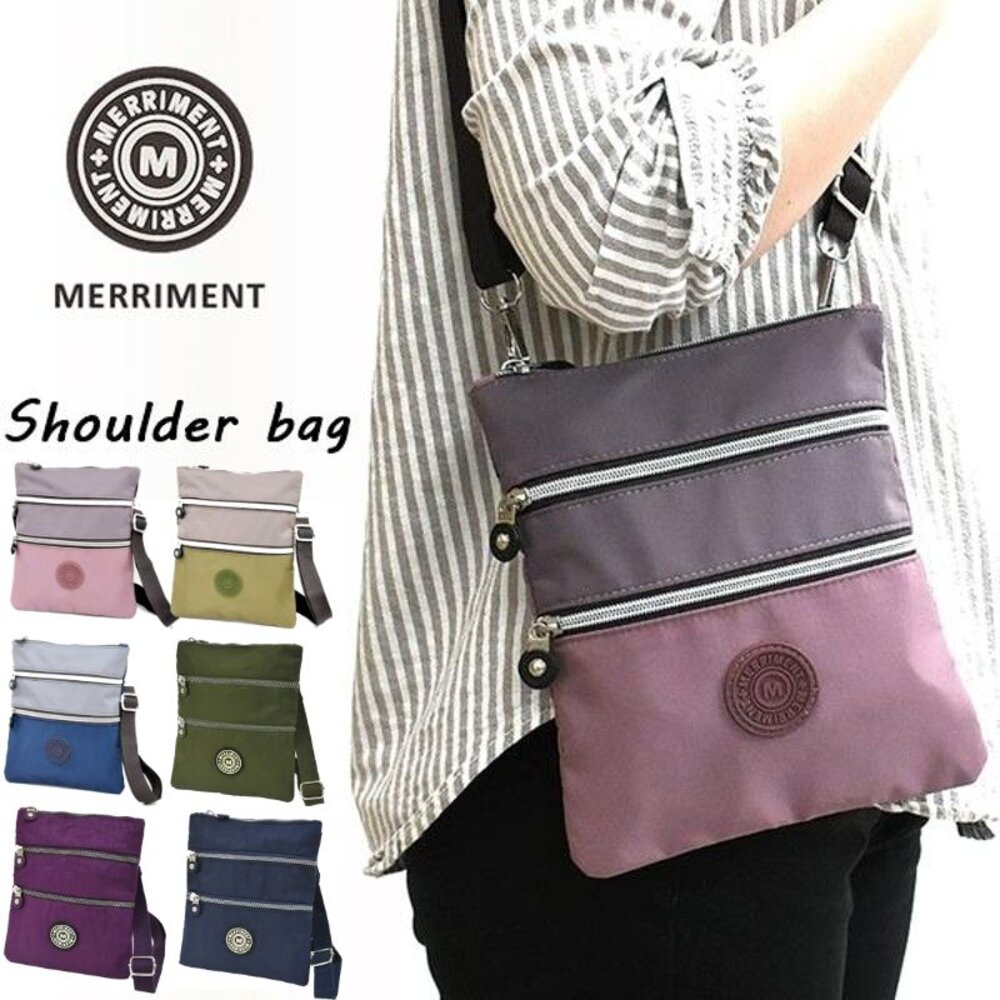 日本直送|預購|MERRIMENT輕量尼龍單肩隨身包