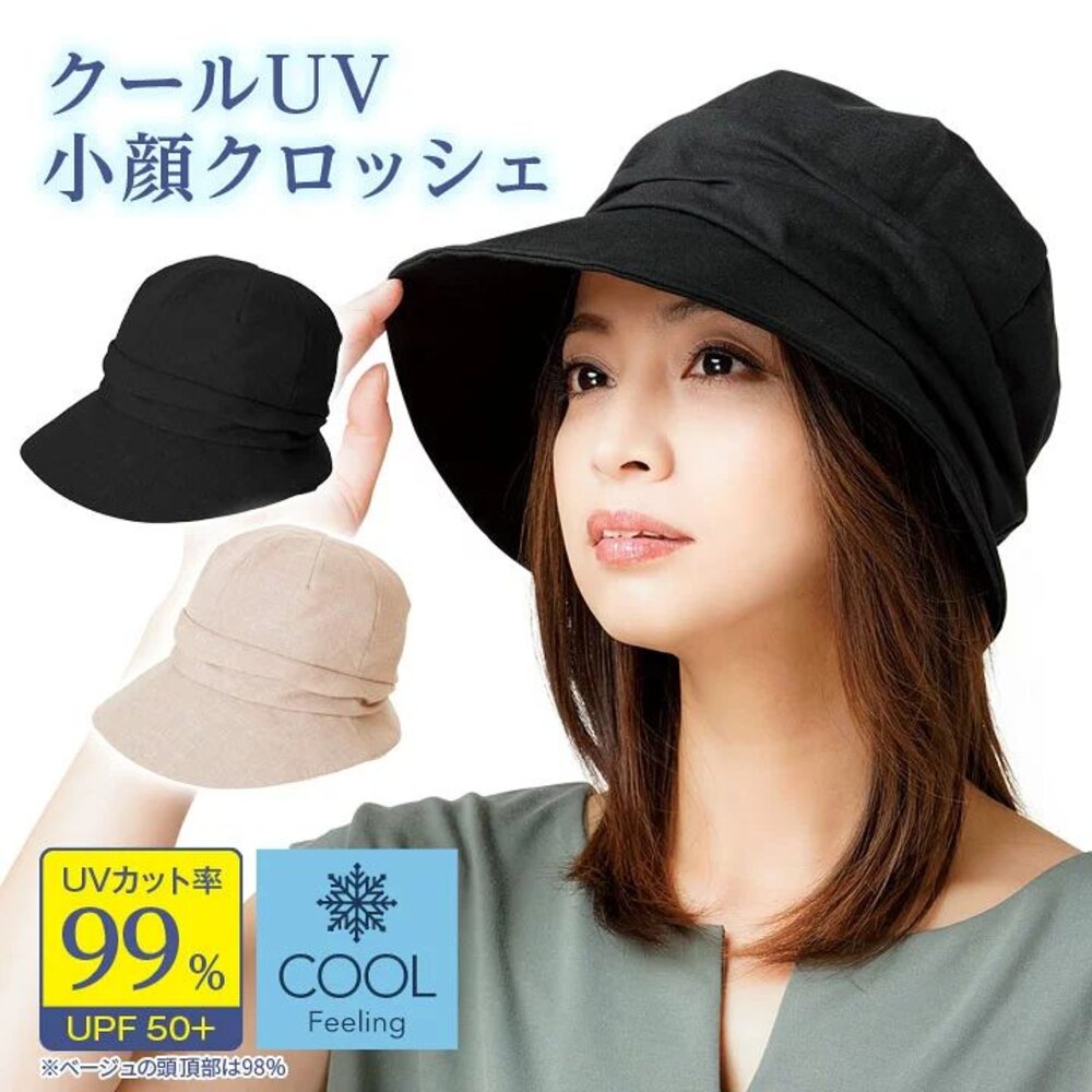 日本直送｜預購｜日本 UVCUT 小臉防曬遮陽帽 封面照片
